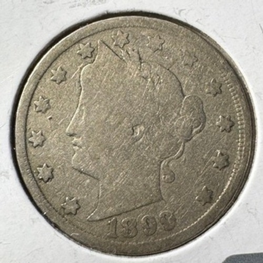 1899 Liberty V Nickel US‎ Coin 5 Cents Nickel Collectible